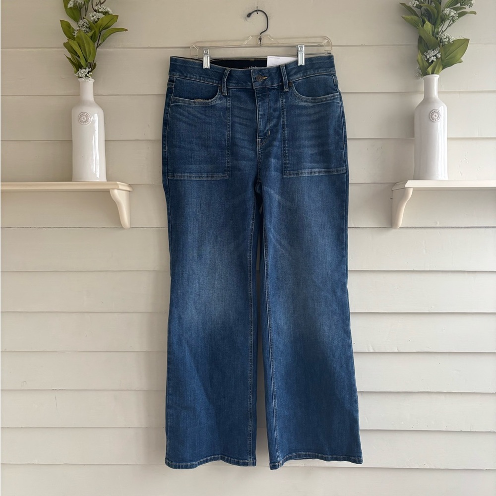 Liz Claiborne Wide Leg Jeans Size 6 NWT